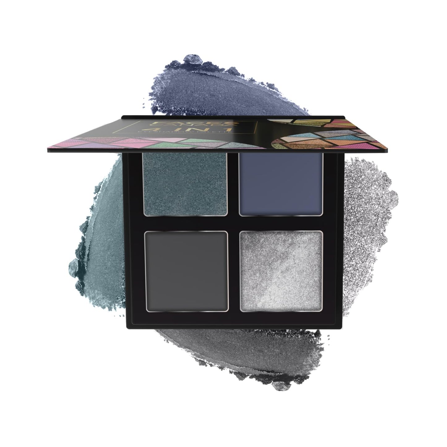 FACESCANADA 4 In 1 Quad Eyeshadow Palette Powder- Moody Moon 06, 4.8G|Satin,Shimmery & Matte Shades|Eye Shadow Quartet|Intense Pigment|Long Lasting|Vitamin E Enriched|Vegan, Multicolor