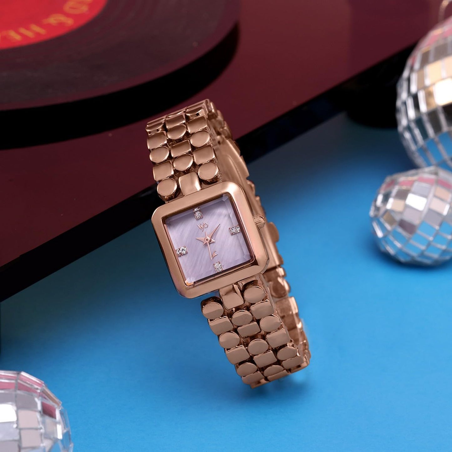 Fastrack Vyb 6.0 Iconiquē Quartz Lilac Mother of Pearl Shaped Dial Women's Watch | Stainless Steel Strap Material | Watches for Women Analog | Girl's Analog Watches - FV60083WM01