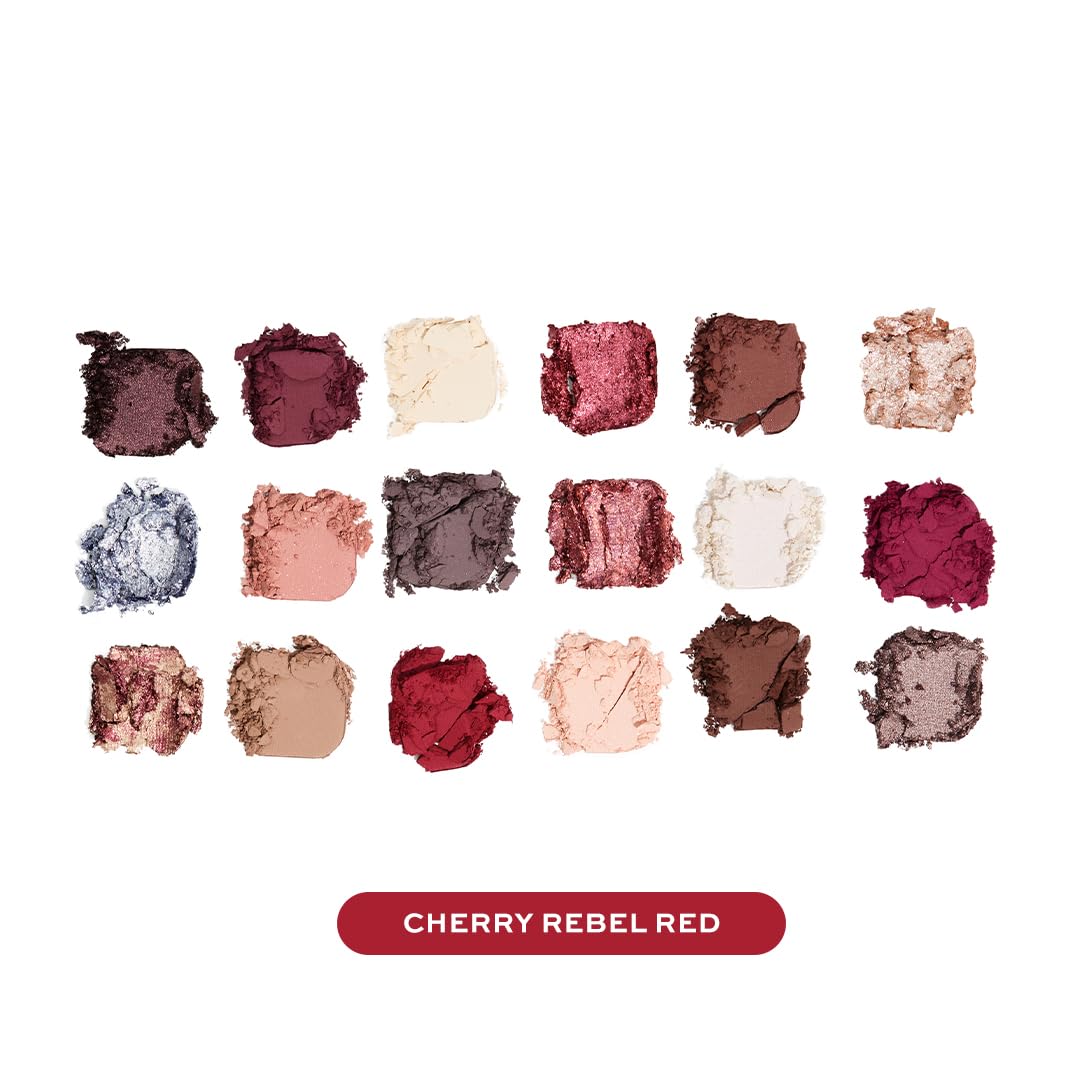 Makeup Revolution Forever Flawless Palette Cherry Rebel Red – Bold Reds & Pinks – Intense Pigmentation & Blendability