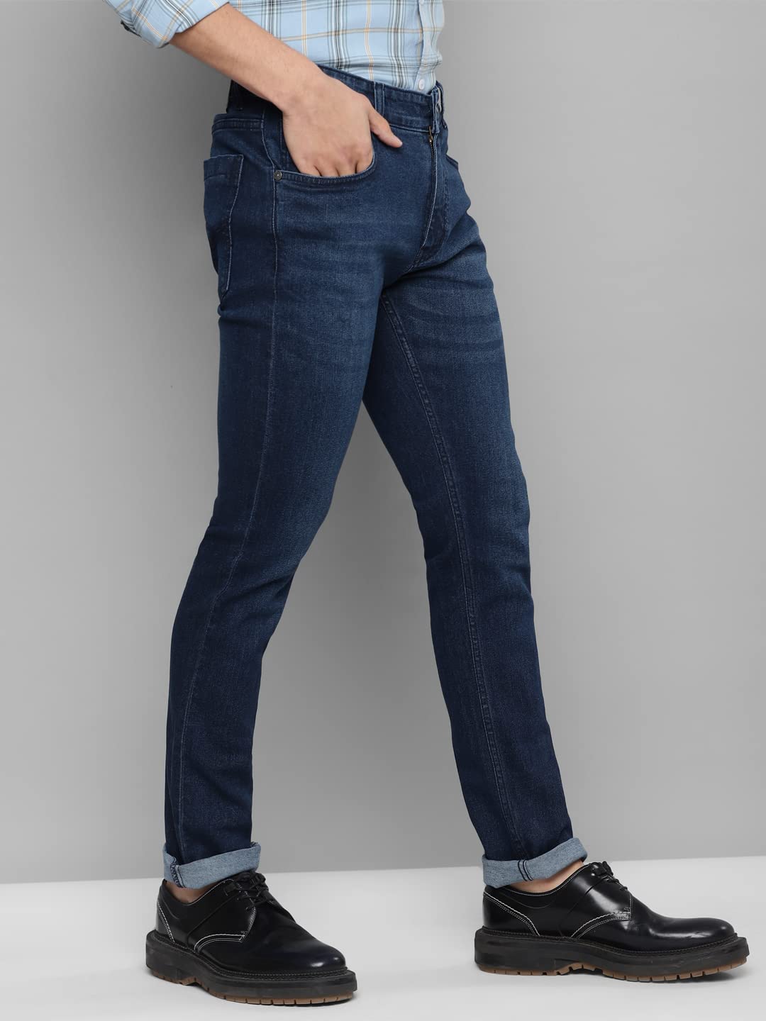 Allen Cooper Denim Jeans for Men(92-32) Dark Blue