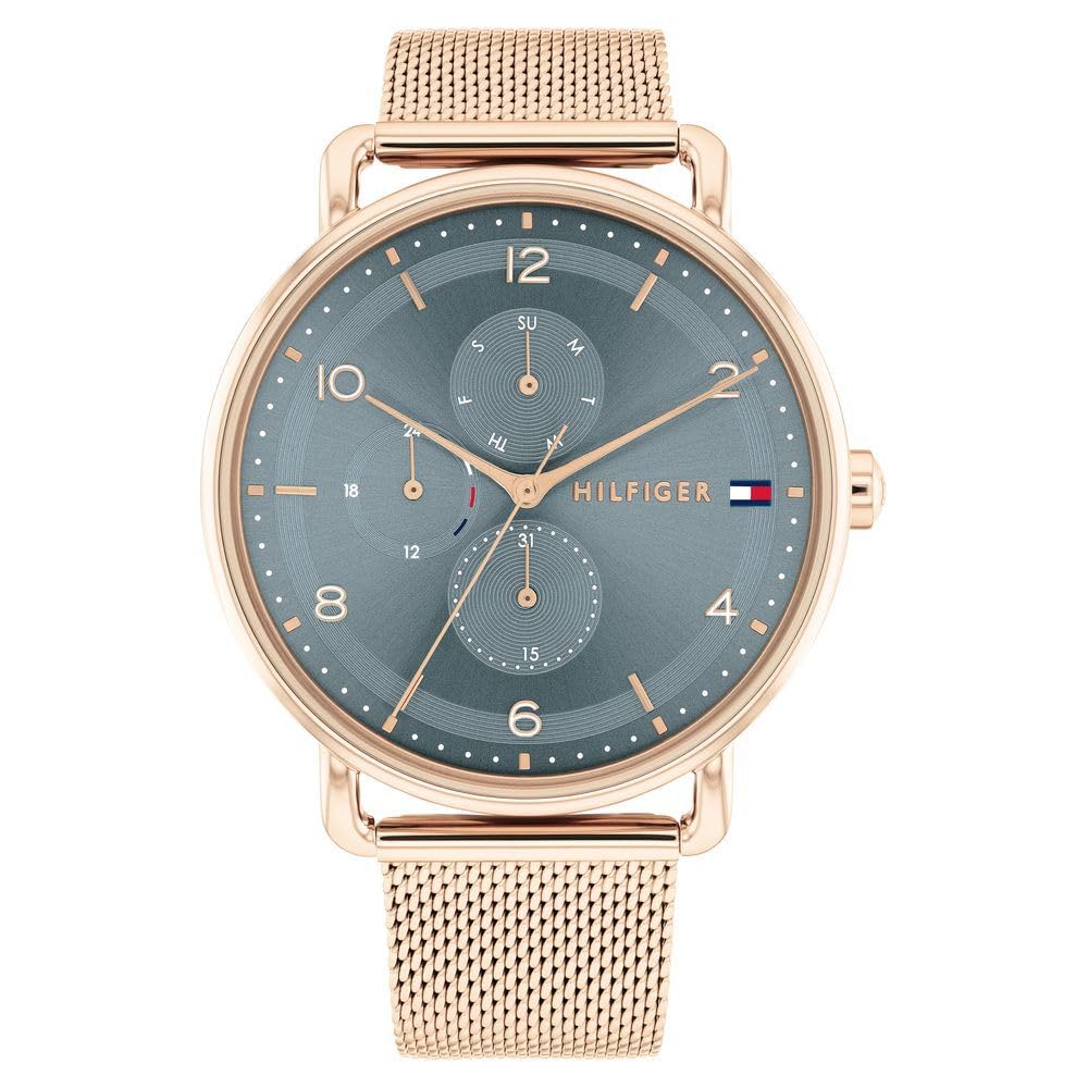 Tommy Hilfiger Quartz Multifunction Blue Stainless Steel Strap for Women-TH1782664