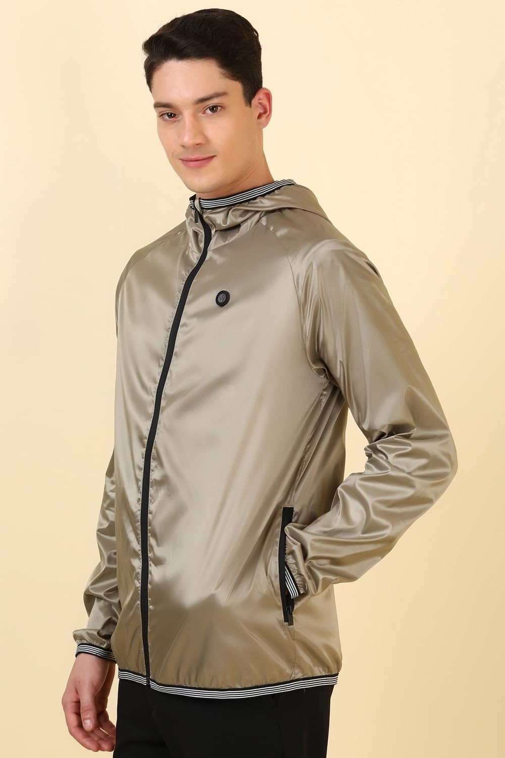 Allen Solly Men's A-Line Coat (ASJKLJBOF734329_Brown