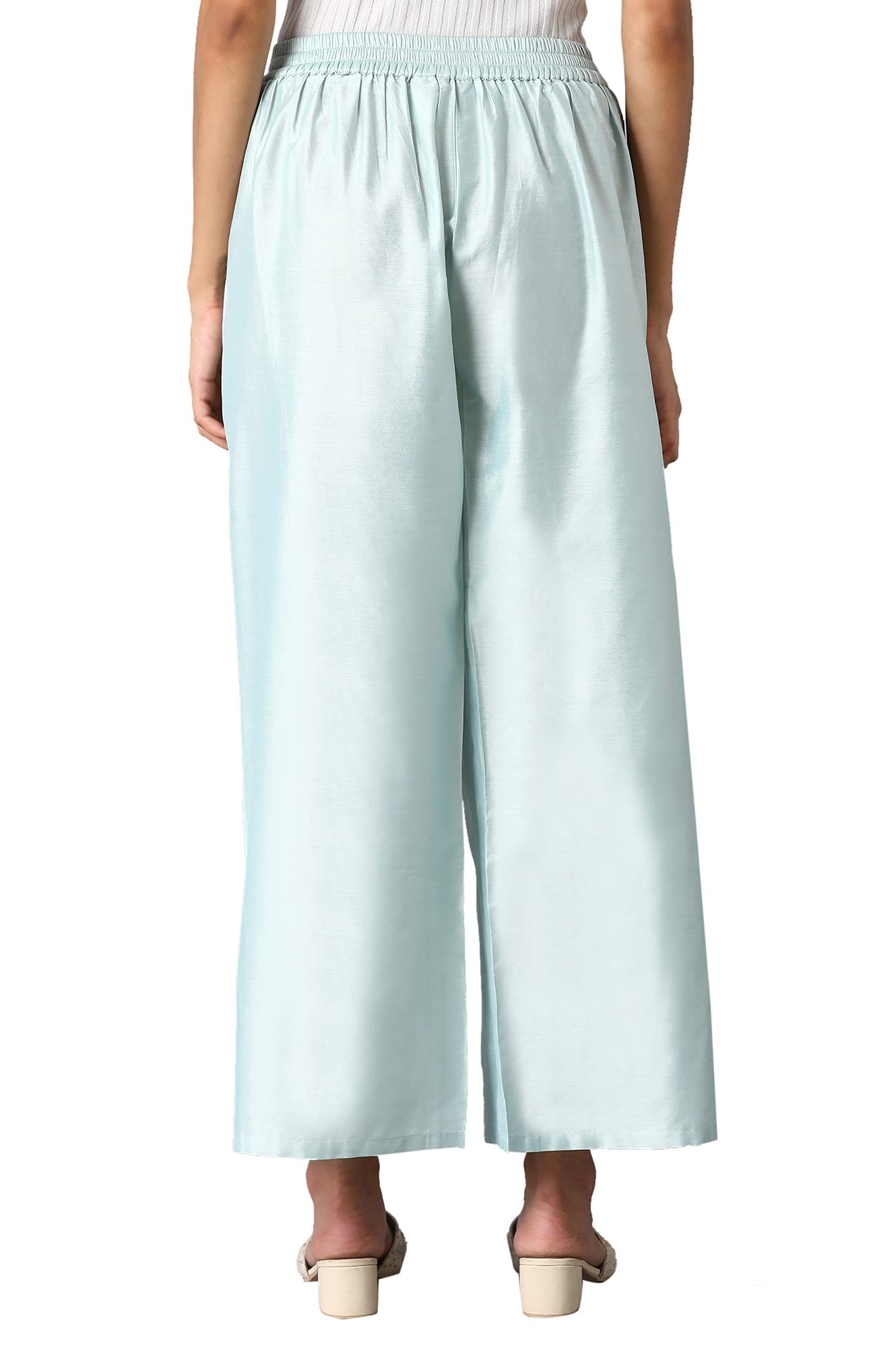 W for Woman W Strechable Parallel Pants for Women | Trousers for Women Blue