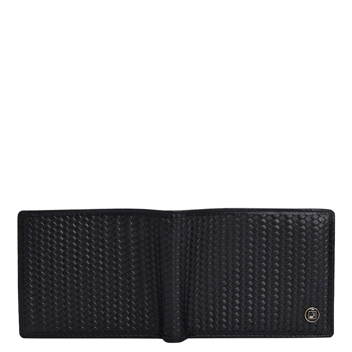 Da Milano RFID Protected Leather Wallet for Men with Card Slot - Black (MW-0081A-OL)