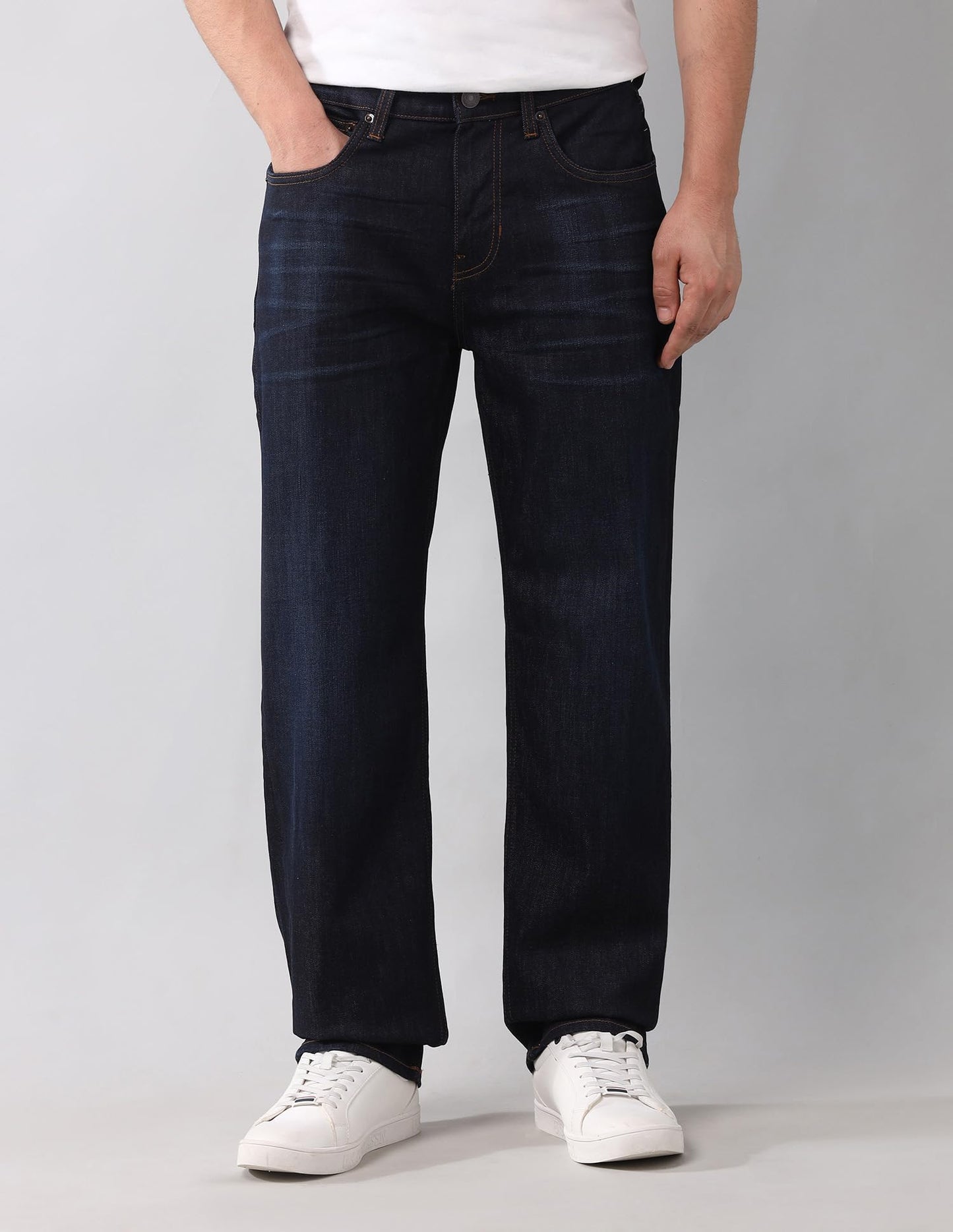U.S. Polo Assn. Denim Co. Men's Relaxed Jeans (UDJEN1749_Rinse Wash