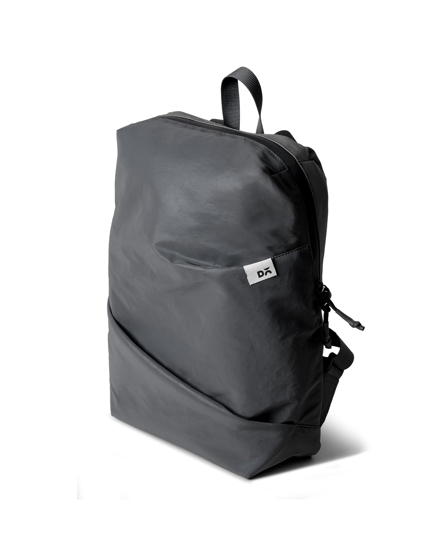 DailyObjects 1 Compartment Dark Grey Blaze Daypack|Lightweight Reflective Fabric|Casual Laptop Bag with Luggage Sleeve|Unisex Travel Backpack|iPad Storage|Adjustable Strap for Comfort Carry,7 L