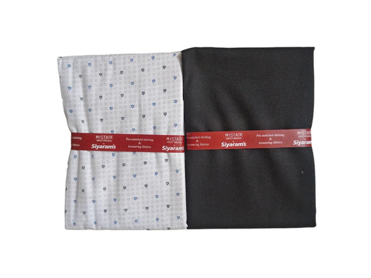 Siyaram's Unstitched Cotton Shirt & Trouser Fabric Printed