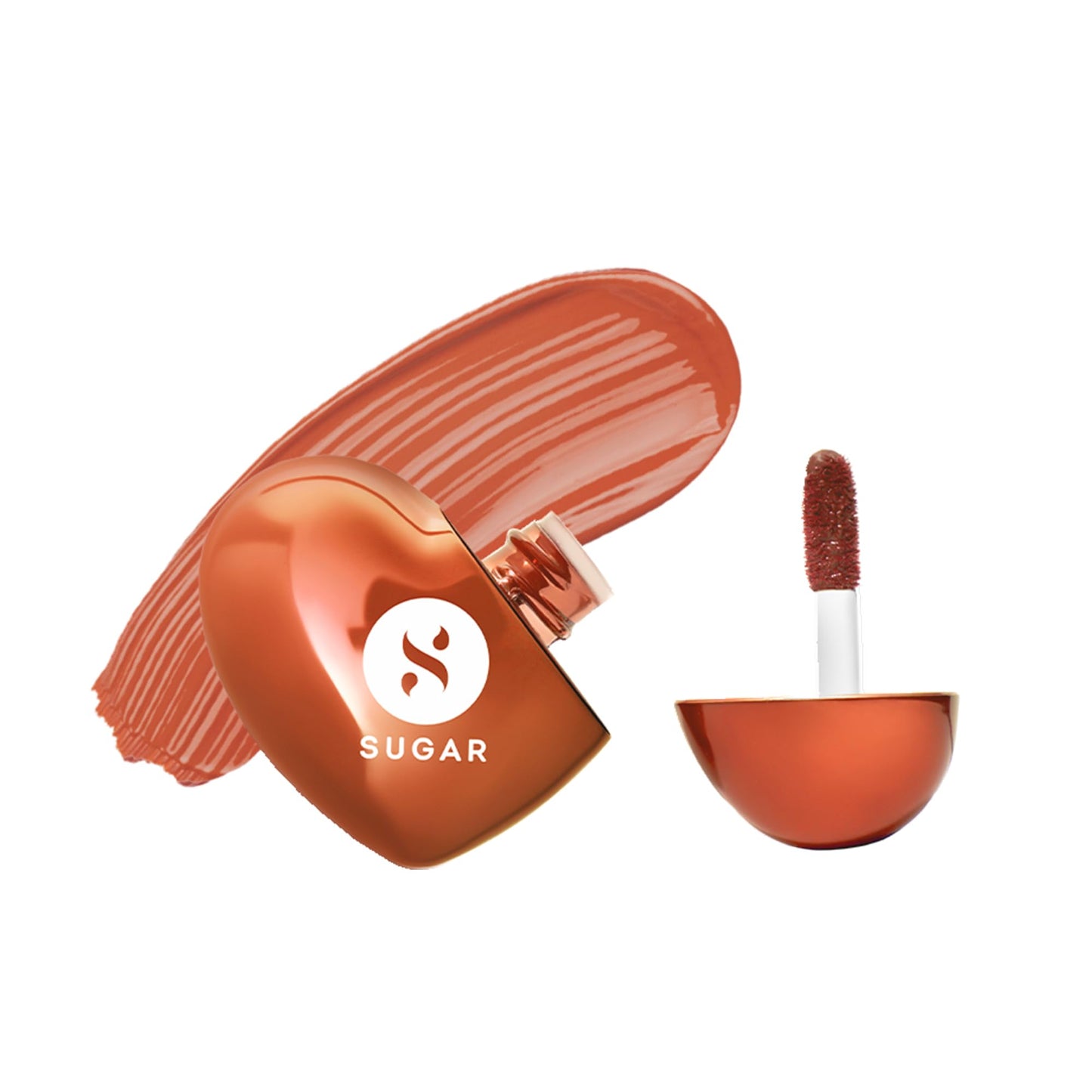 SUGAR Cosmetics LA LA Love Matte Liquid Lipstick | Lasts 18Hrs | Transferproof & Waterproof | 5ml | 09 Caramel Cupid