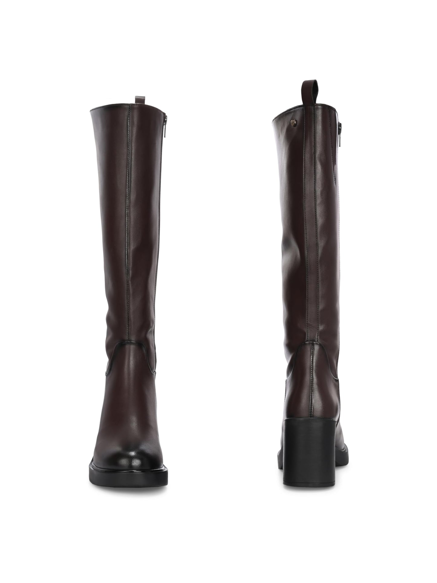 Delize Women brown high heel knee high boots 79761-36