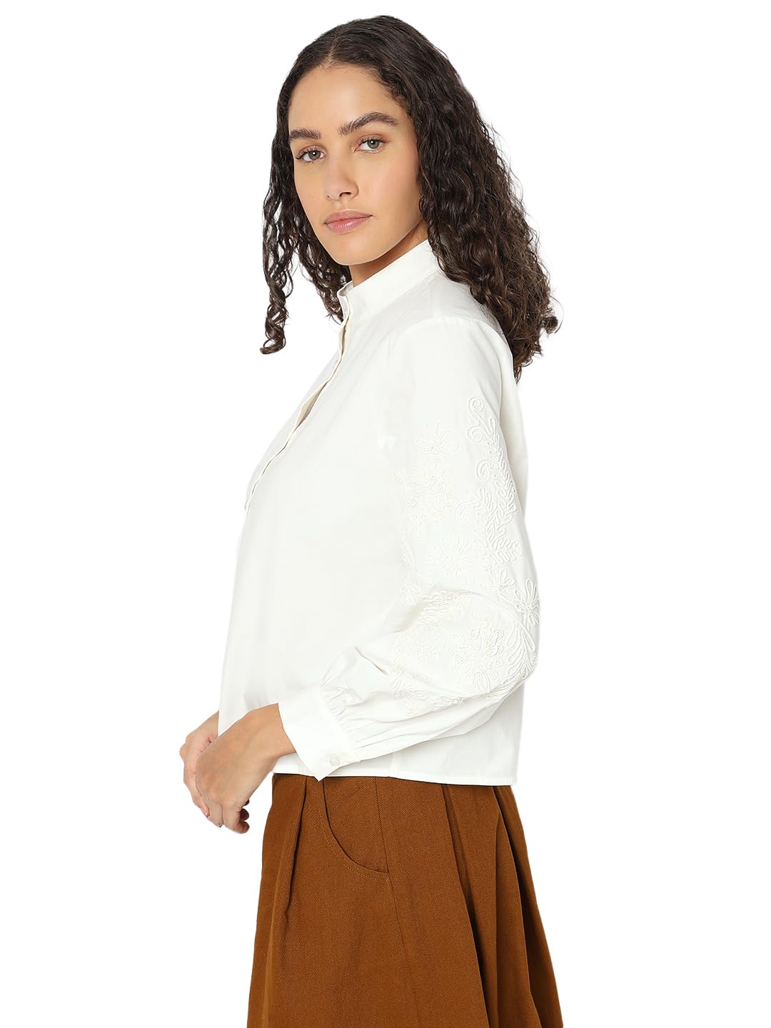 VERO MODA Women White Regular Fit Top