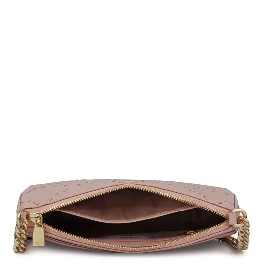 Da Milano Leather Shoulder Bag for Women - Pink