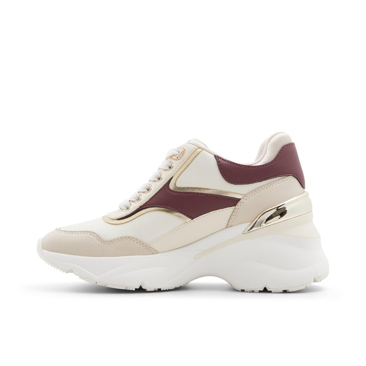 Aldo JUNEYA-IN966 Ladies Bone Multi Wedge Sneakers