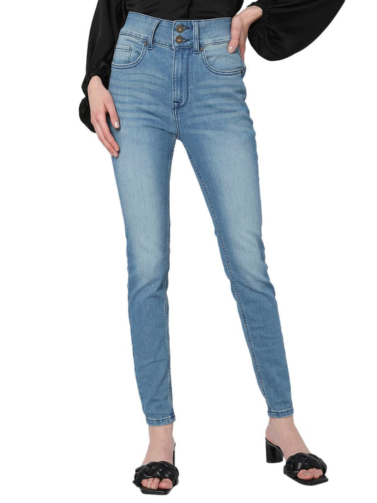 VERO MODA Skinny Fit Jeans(10298051_Powder Blue_32)