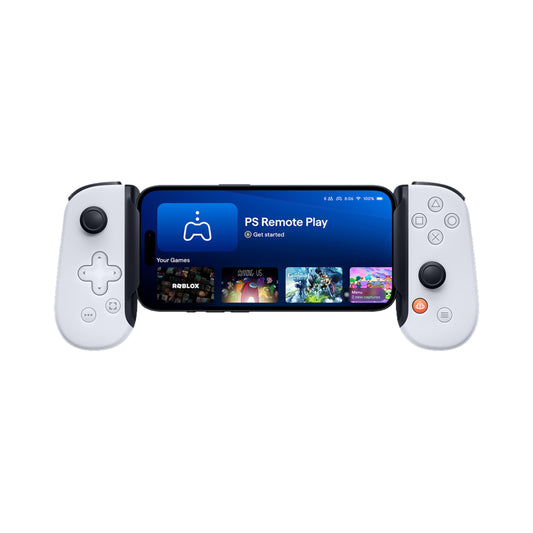 Backbone One Mobile Gaming Controller for iPhone (Lightning) - Playstation Edition - Turn Your iPhone into a Gaming Console - Play Xbox, Playstation, Call of Duty, Roblox, Genshin Impact & More [ios,nintendo_switch,playstation,xbox]
