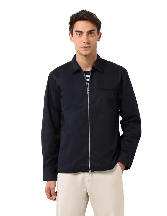 U.S.Polo Association Men's Spread Collar Regular Fit Shacket