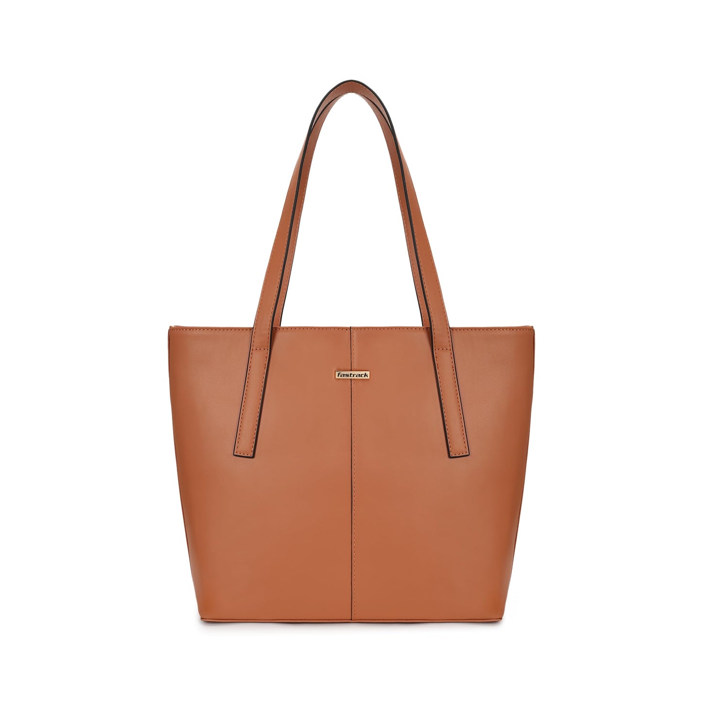 Fastrack Structured Solid Tote Bag for Women, Girls and Ladies with Top Zipper Closure | | Fits Upto 14" Laptop | Totes for Daily Office Use | Ladies Purse Handbag | Totes for Casual Carry