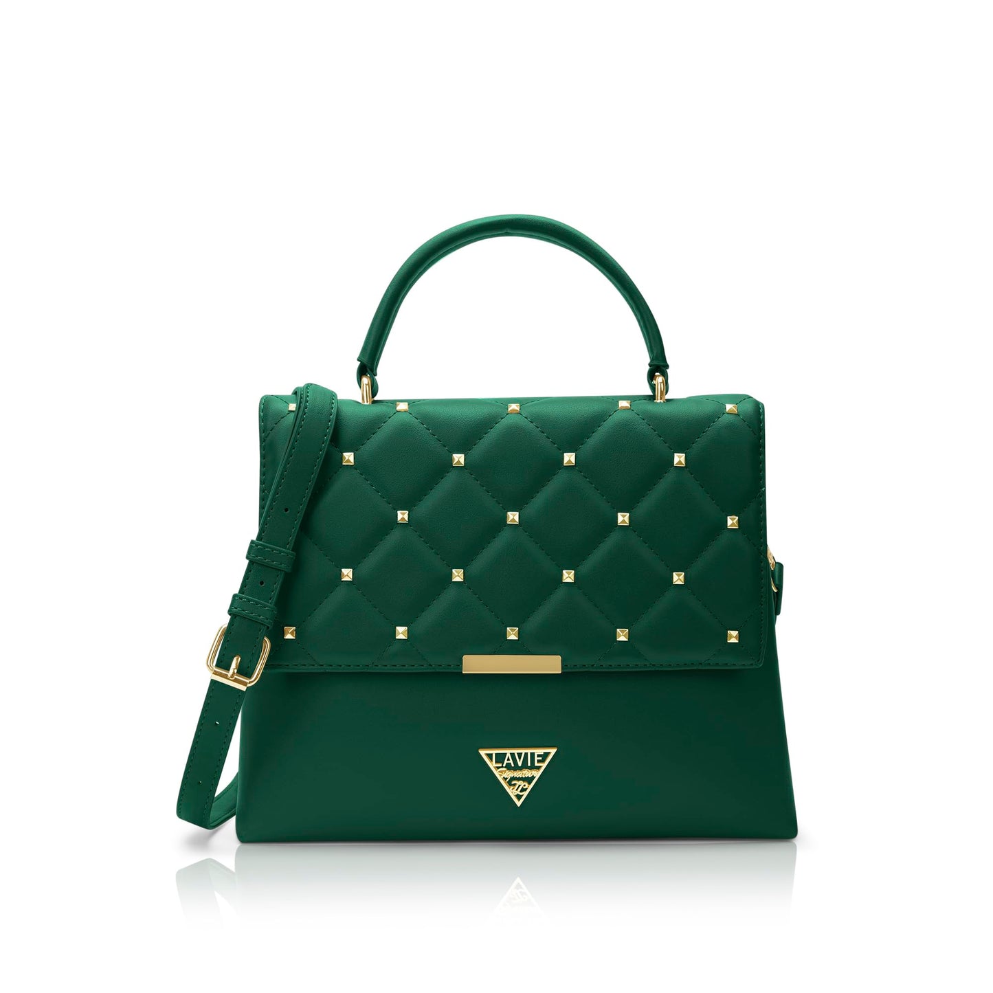 Lavie Signature Women's Stud Gary Satchel Handbag | Satchel Bag for Work | Ladies purse | Stylish Shoulder Bag | Gift For Women