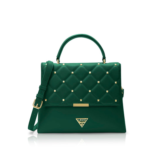 Lavie Signature Women's Stud Gary Satchel Handbag | Satchel Bag for Work | Ladies purse | Stylish Shoulder Bag | Gift For Women