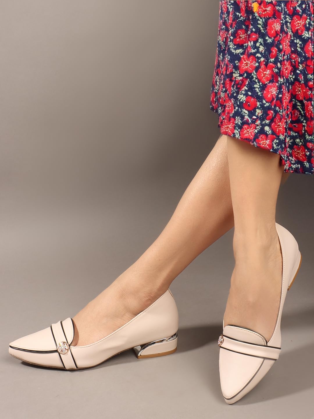 Carlton London Women Shoes,Cream,UK-4