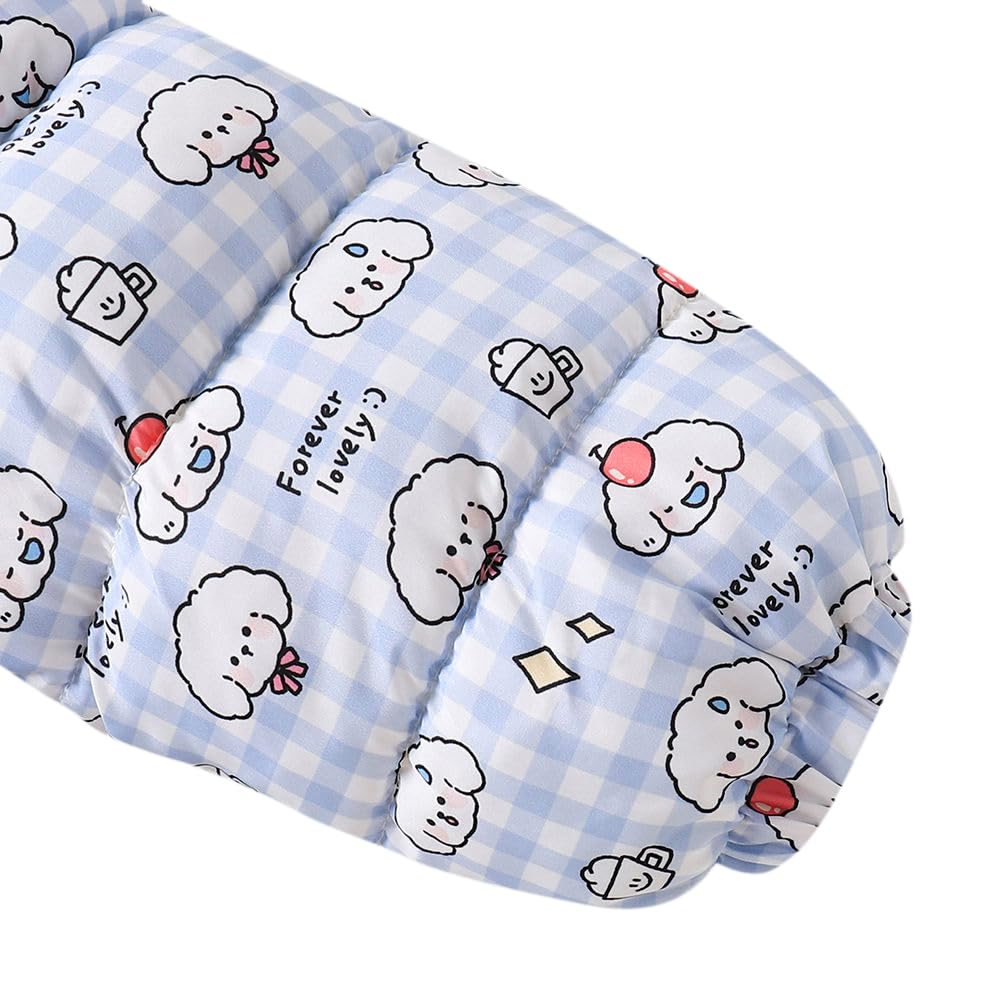 Hopscotch Girls Polyester Waist Length Jackets in Blue Color For Ages 4-5 Years