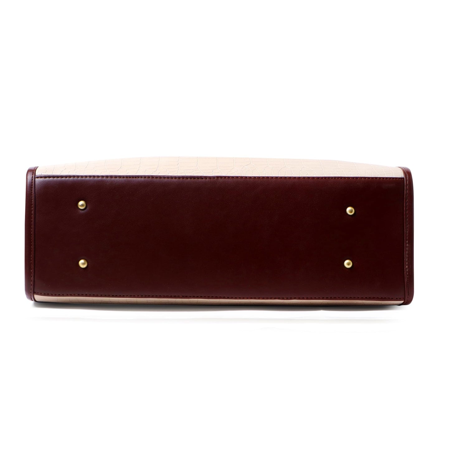 Pramadaa Pure Luxury Classic Madona Work Tote bags for women office use | hand bags for women's stylish | bags for women latest | Laptop Office Shoulder Handbag. (Walnut Beige)