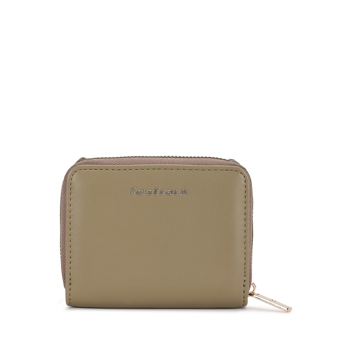 Fastrack Women's Mini Organizer Wallet | Flap Closure, Tri-Fold Design, Zip Coin Pocket, Card & Cash Slots | Compact & Organized | 6 Months Warranty