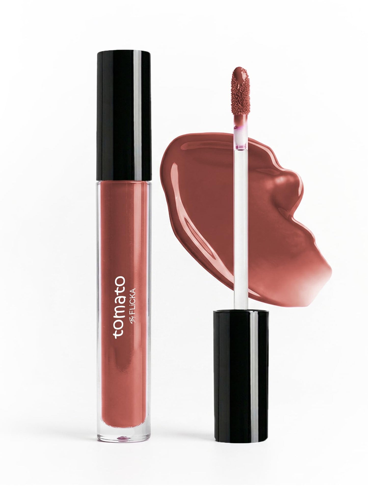 FLiCKA Tomato Liquid Lipstick| Transfer Proof, Smudge Proof, Non-Sticky, Creamy Lightweight Lipstick For Women, Shade 1, 2ml
