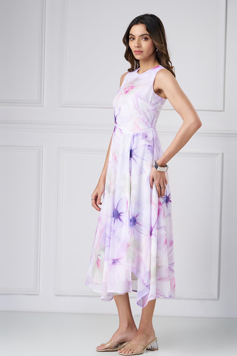 Annabelle by Pantaloons Womens Jumpsuit_SS26WWANDNJ00041N67A170_Lilac_2XL