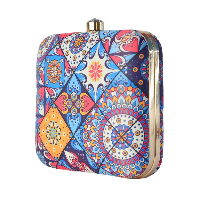 Artklim Colorful Tile Print Clutch