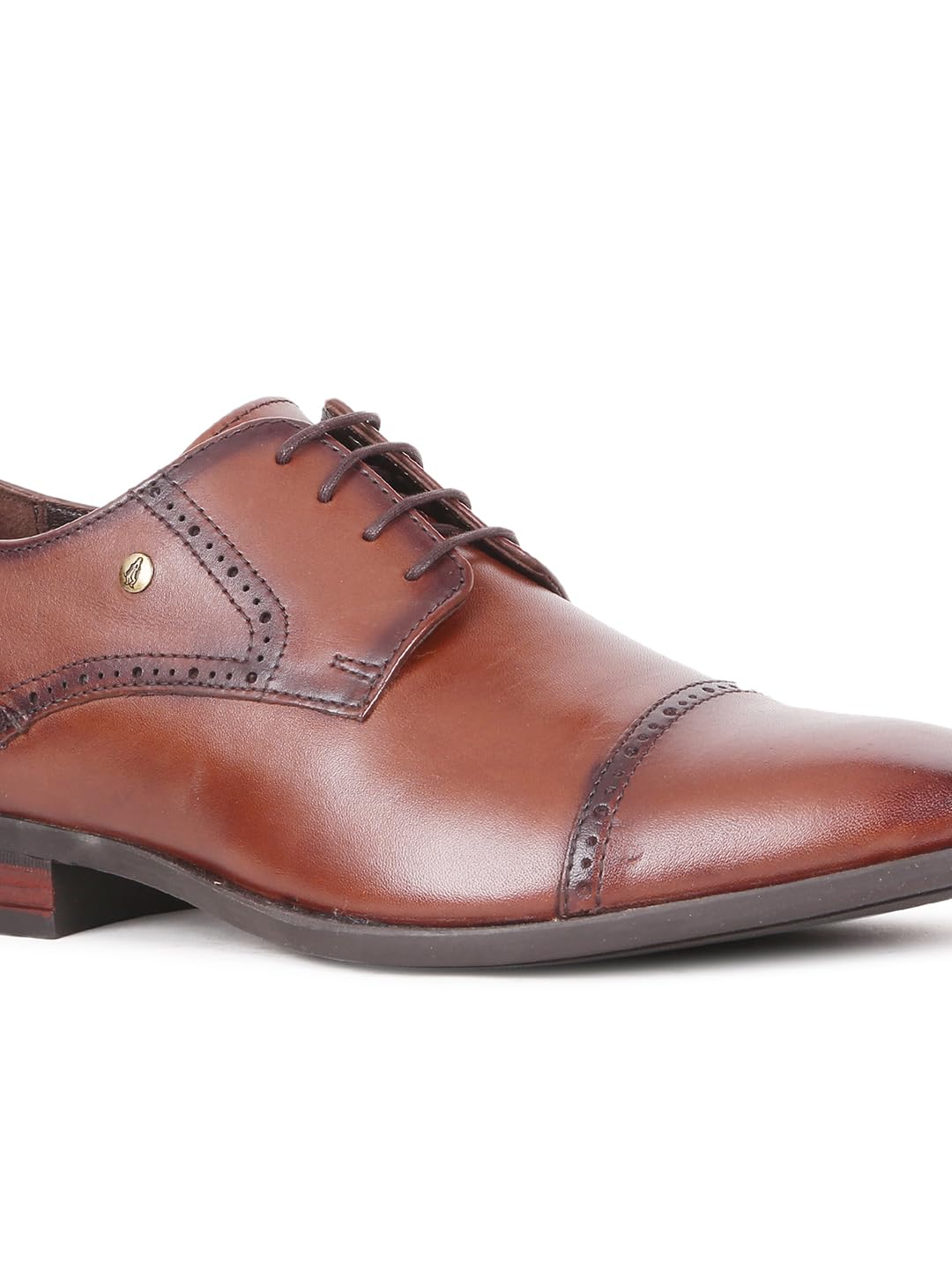 Hush Puppies Men's Newyork - Toecap Formal Shoes(8244883_Dark Brown_8 Uk)