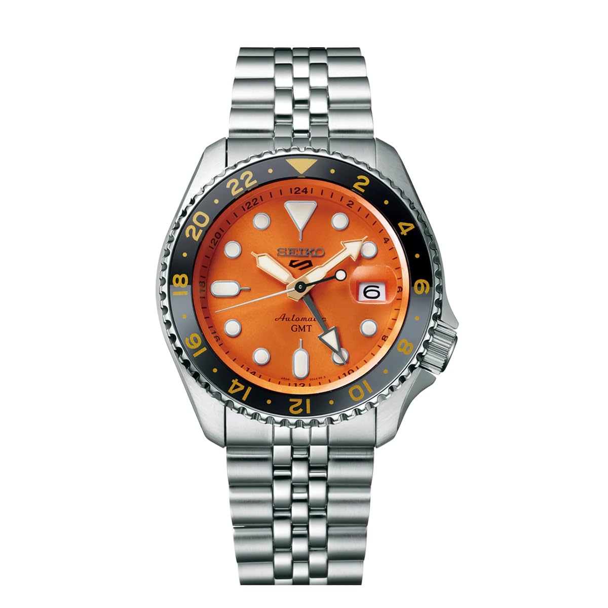 Seiko Aluminium Analog Orange Dial Men's Watch-Ssk005K1