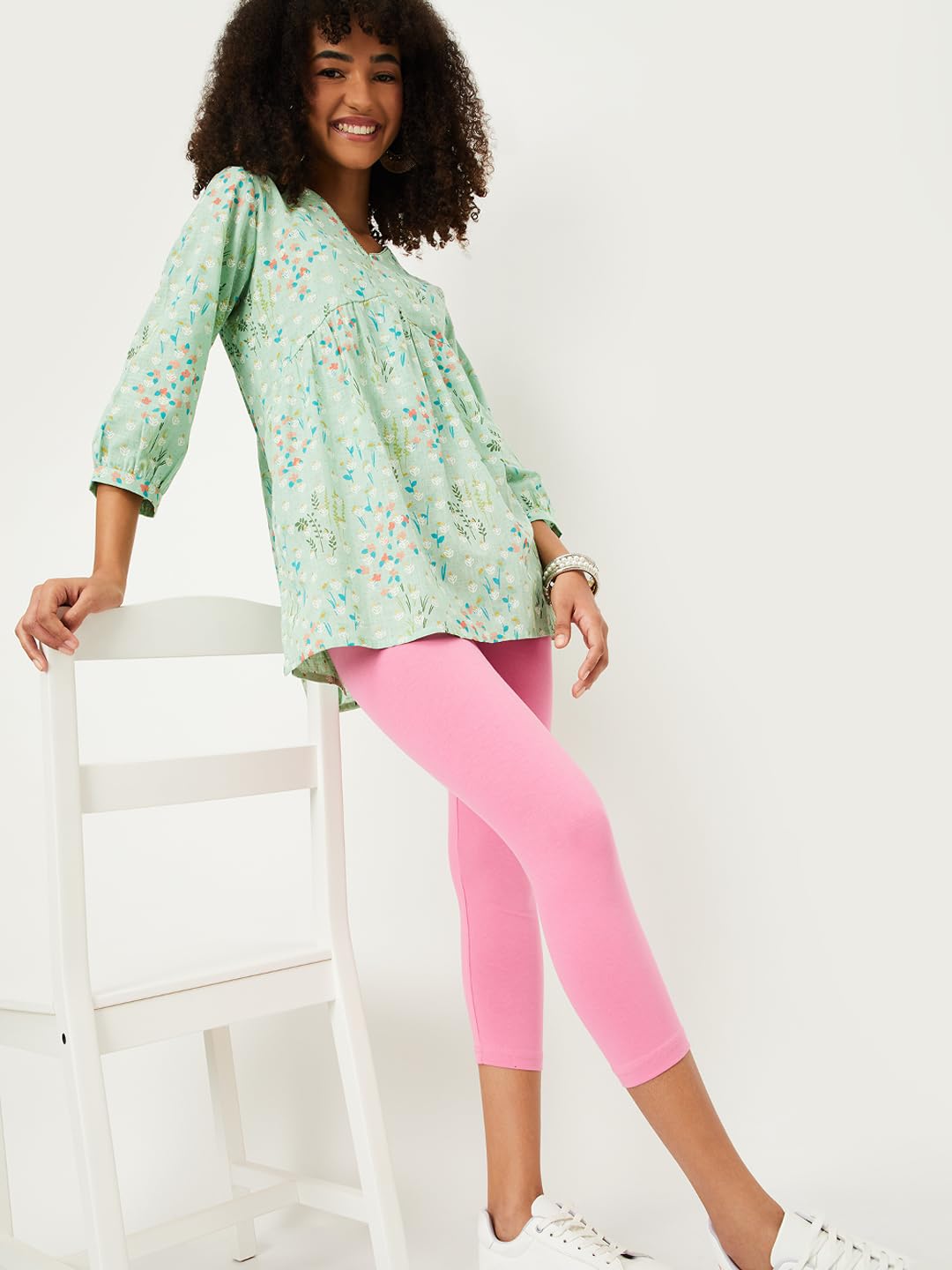 Max Women's Regular Leggings (NOOSCL2478LP_Light Pink