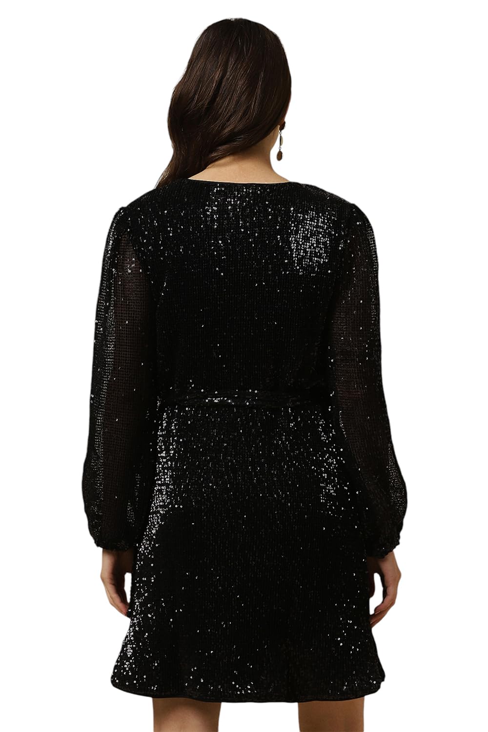 Allen Solly Women's Polyester Modern Mid-Thigh Length Dress