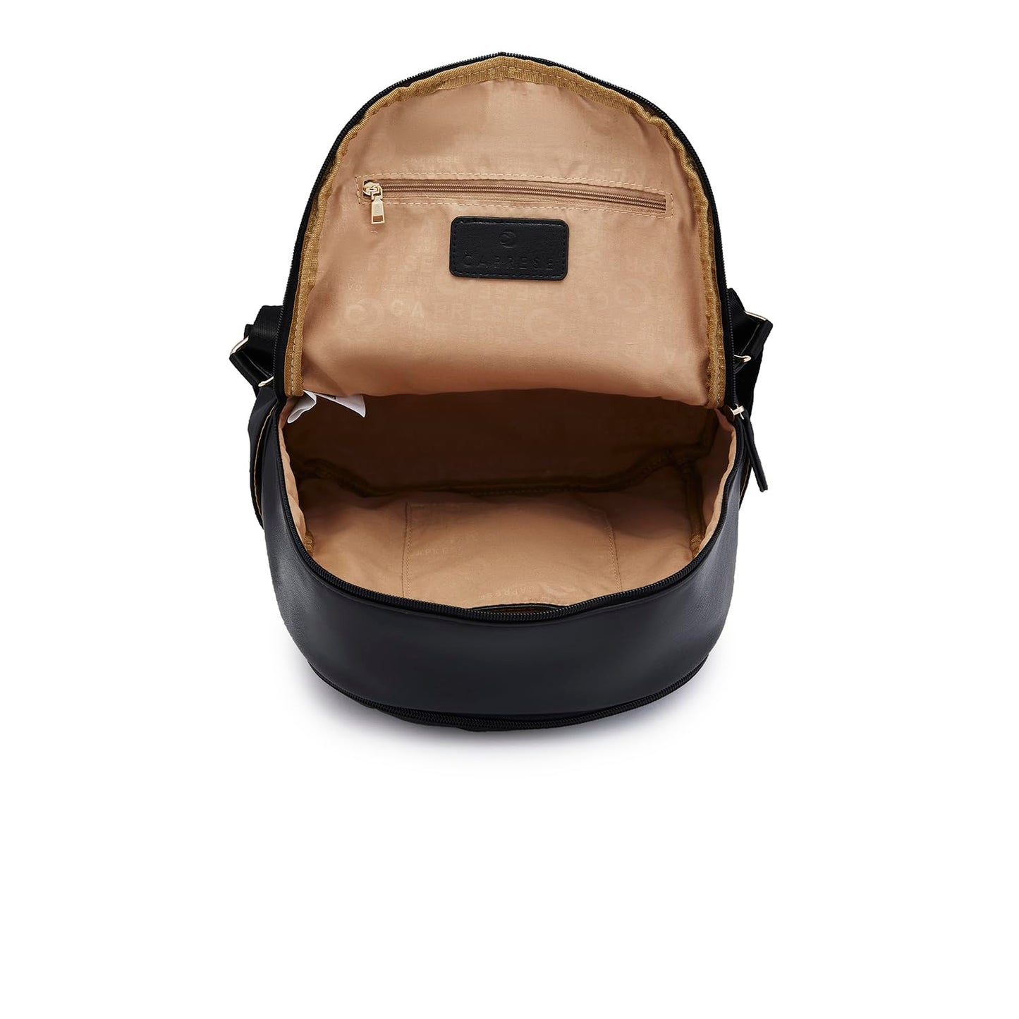 Caprese Merlin Casual Backpack, Medium | Fashion Backpack for Women with Adjustable Shoulder Strap & Secure Zip Closure | Spacious, Versatile for Everyday Outings and Travel (Black)