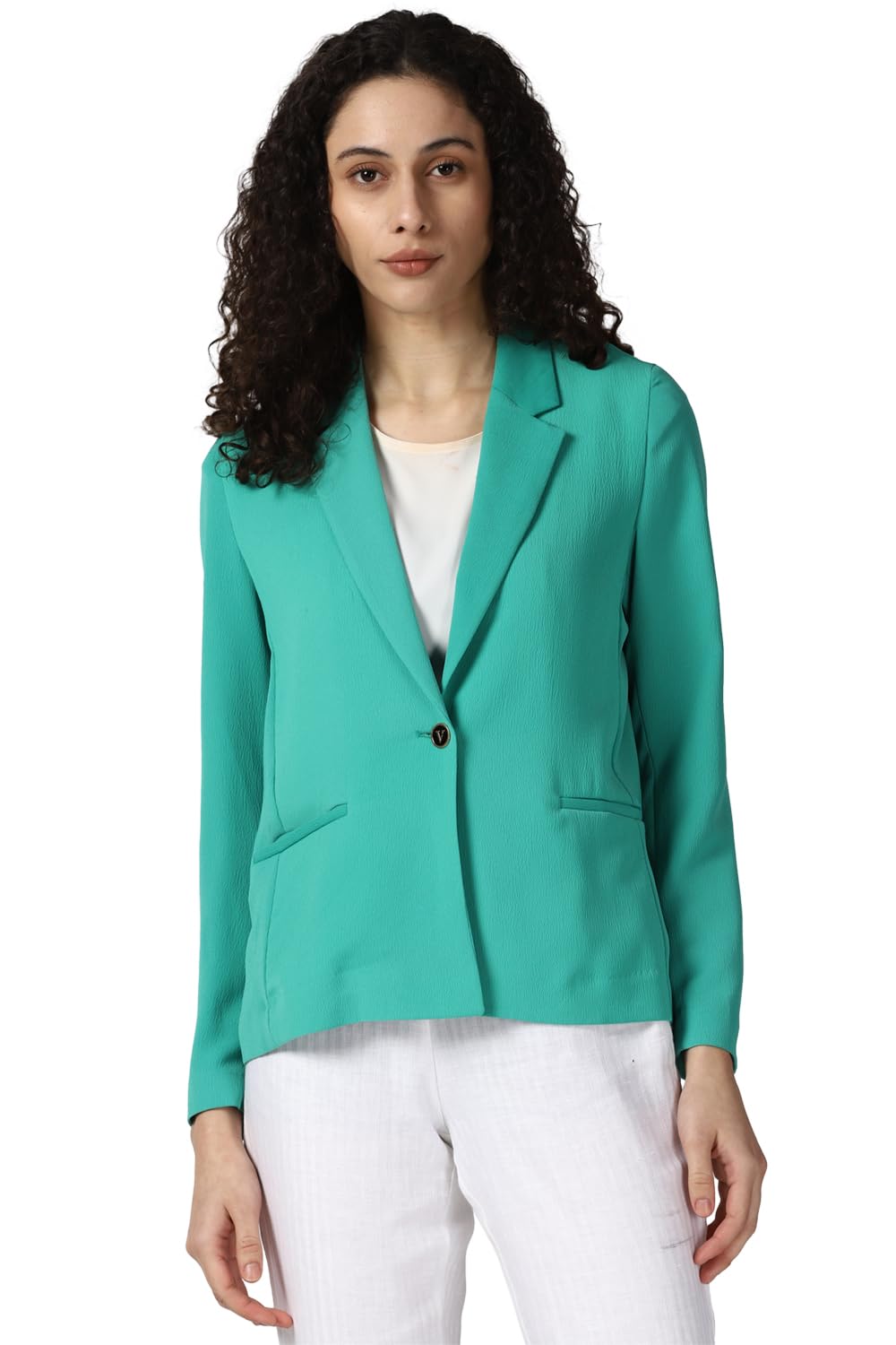 Van Heusen Women's Blazer (VWBZFRGB999137_Green