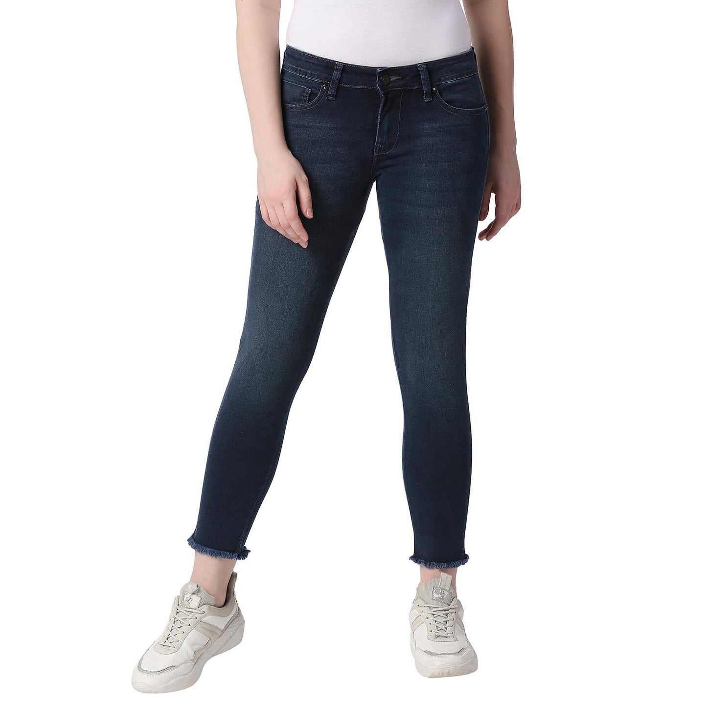 Pepe Jeans Women's Skinny Jeans (PL204436J676_MED Dark Used_28)