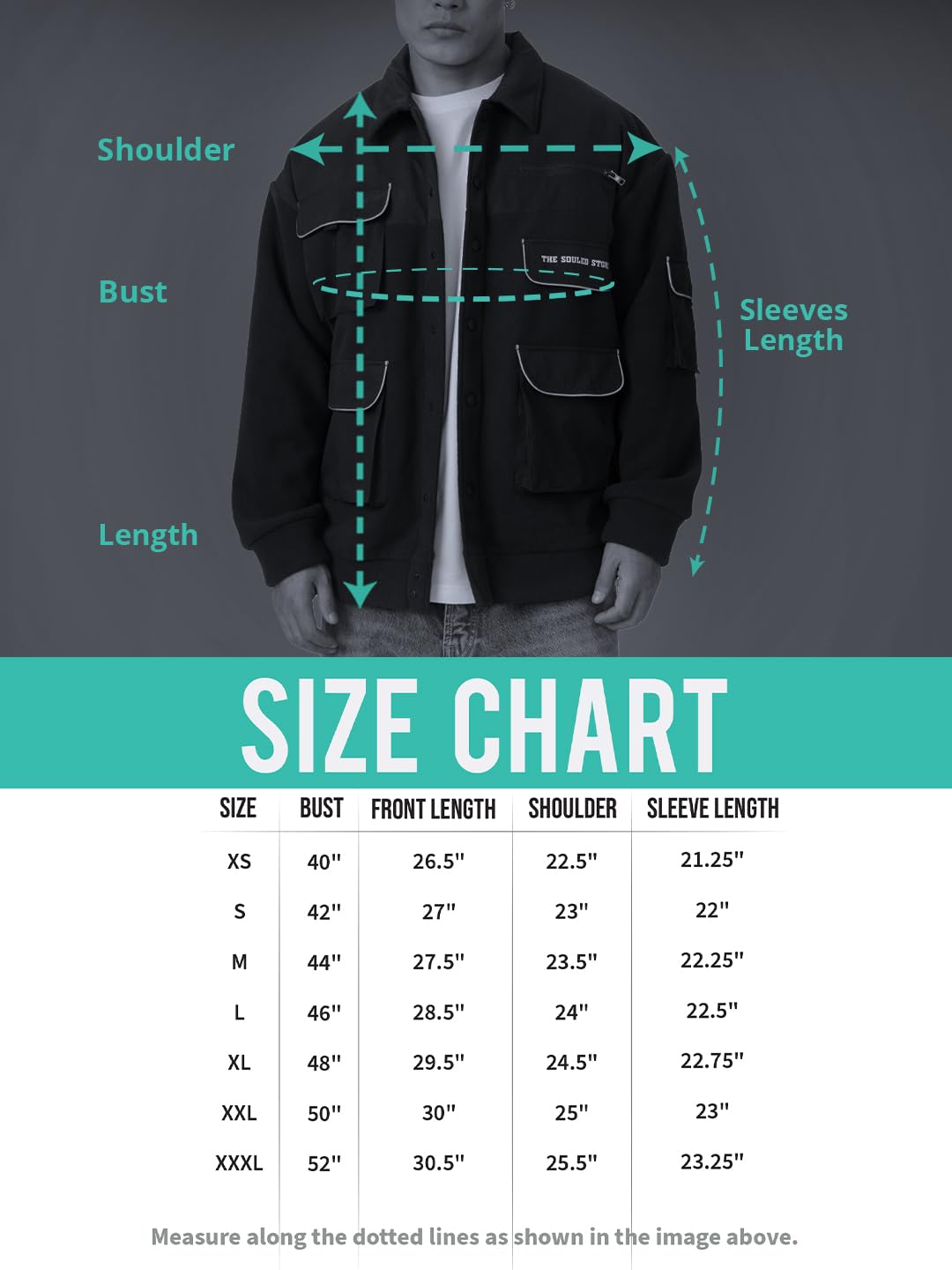 The Souled Store Originals : Blue Shadow Long Sleeve Button Front Jackets for Men and Boys