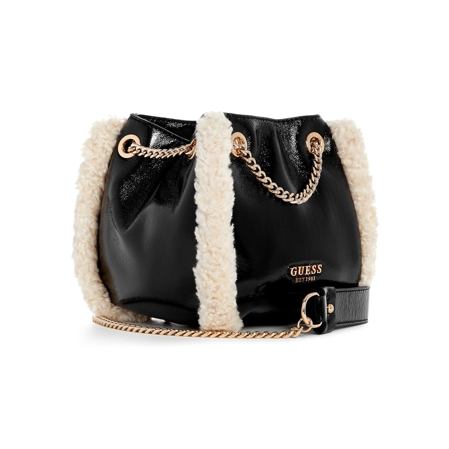GUESS Fur Solid Davika Convertible Crossbody Bag