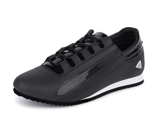 LOUIS STITCH Men’s Egyptian Black Casual Sneaker | Elastic auto Adjustable Laces Sneakers for Men | Sneakers Shoes | Comfortable and Lightweight | LSPSNK_SSJB | UK-6