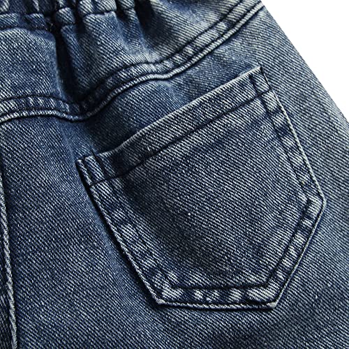 Hopscotch Cotton Girls Solid Slim Fit T-Shirtjeans Set In Black Color For Ages 12-18 Months