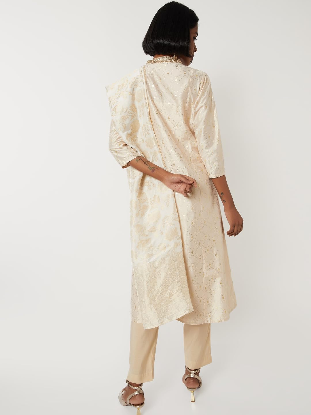 Max Women's Polyester Blend Kurta Set
