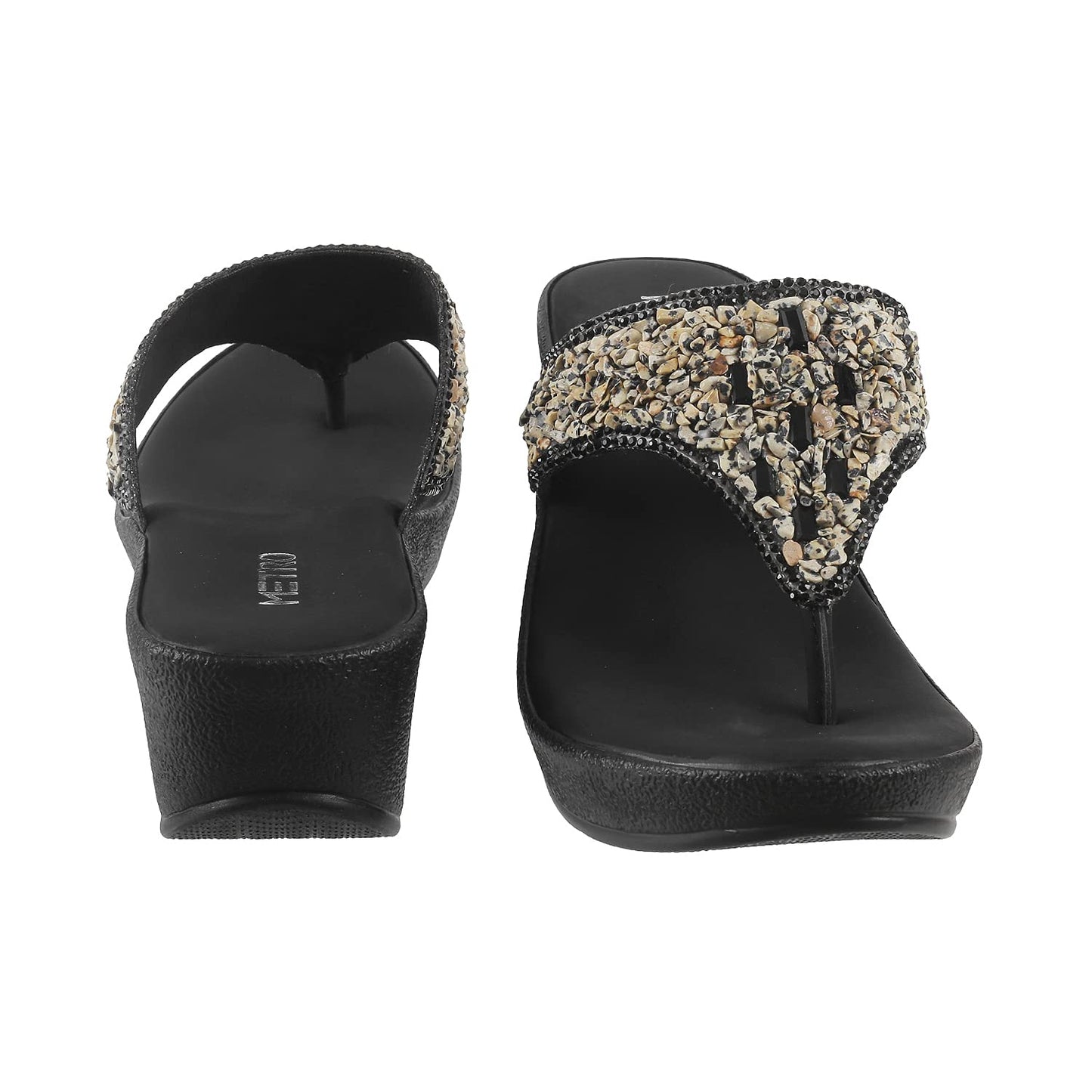 Metro Womens Synthetic Black Slip Ons (Size (4 UK (37 EU))