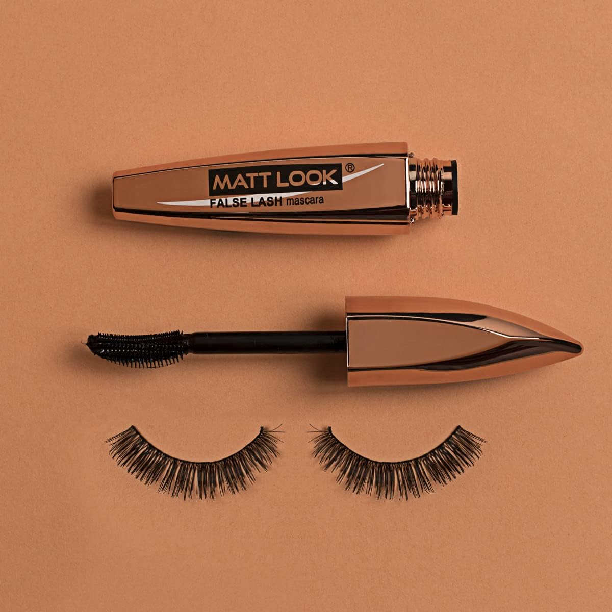 MATT LOOK Eye Makeup Curl & Volume Waterproof False Lash Mascara, Black (12ml)