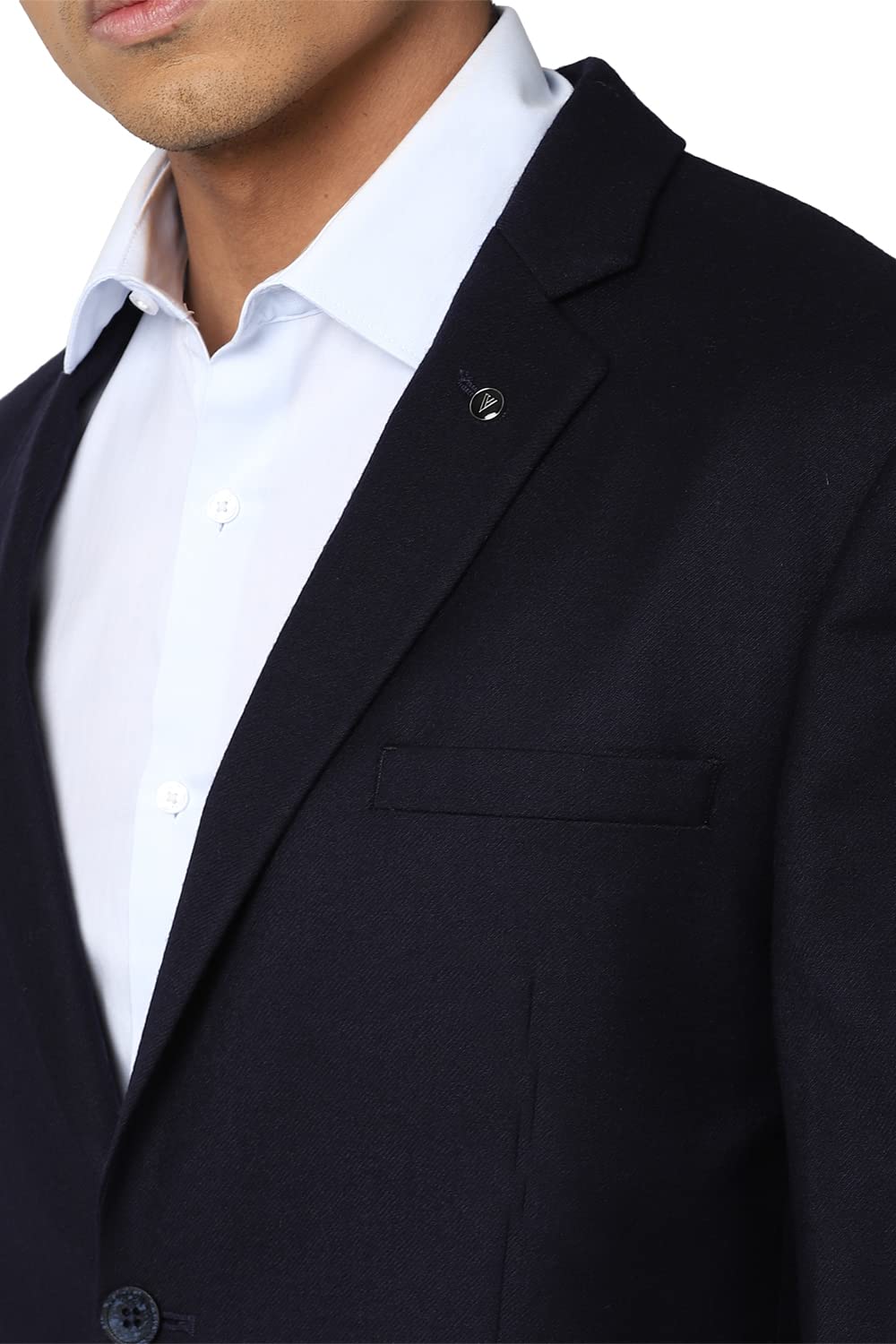 Van Heusen Men's Regular Blazer (VHBZDSLBW75671_Navy_38)