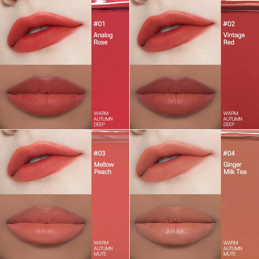 ETUDE Fixing Tint| Long Lasting Liquid Lipstick |Waterproof, Smudgeproof, Lightweight Matte Finish Lip Stain|Korean Makeup| Full Coverage| Shade 05 Midnight Mauve-4g