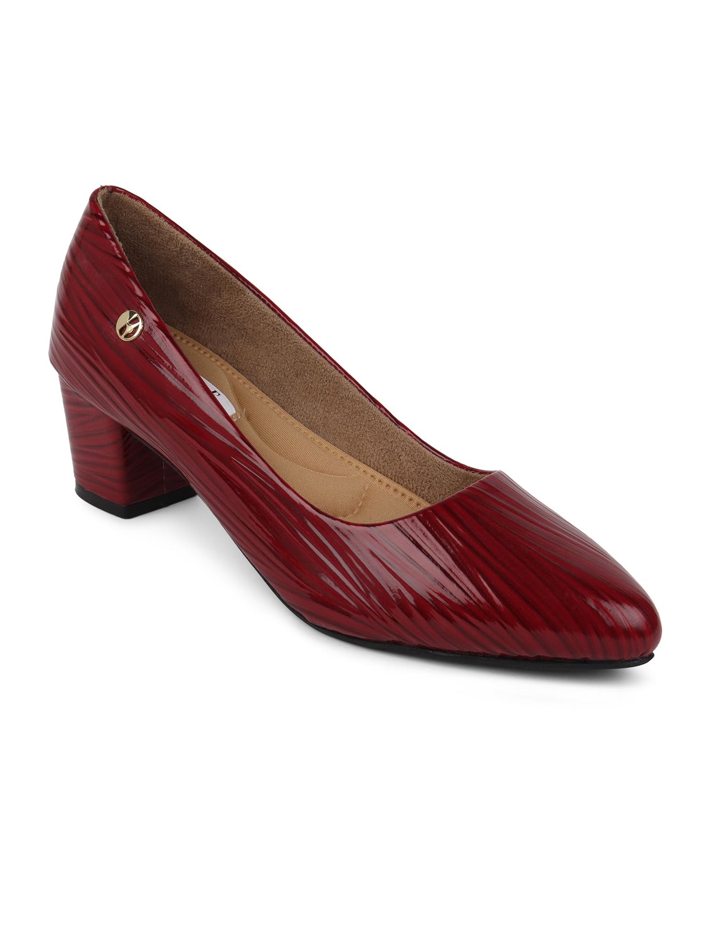 ELLE Women Shoes,Maroon,UK-3