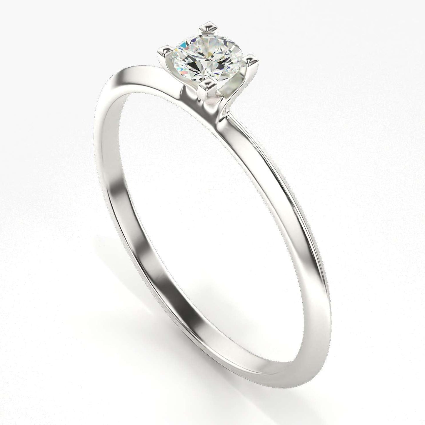 VALANOVA Sterling Silver & Certified Lab Grown Diamond 0.17cts | Ring For Women/Girls | Stylish & Elegant | VGR0355 | Ring Size: 12