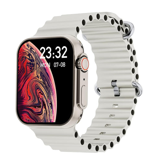 GIZMORE GizFit Vogue Bluetooth Calling Smartwatch | 1.95 Inch HD Display | 600 NITS Smartwatch (Gray)