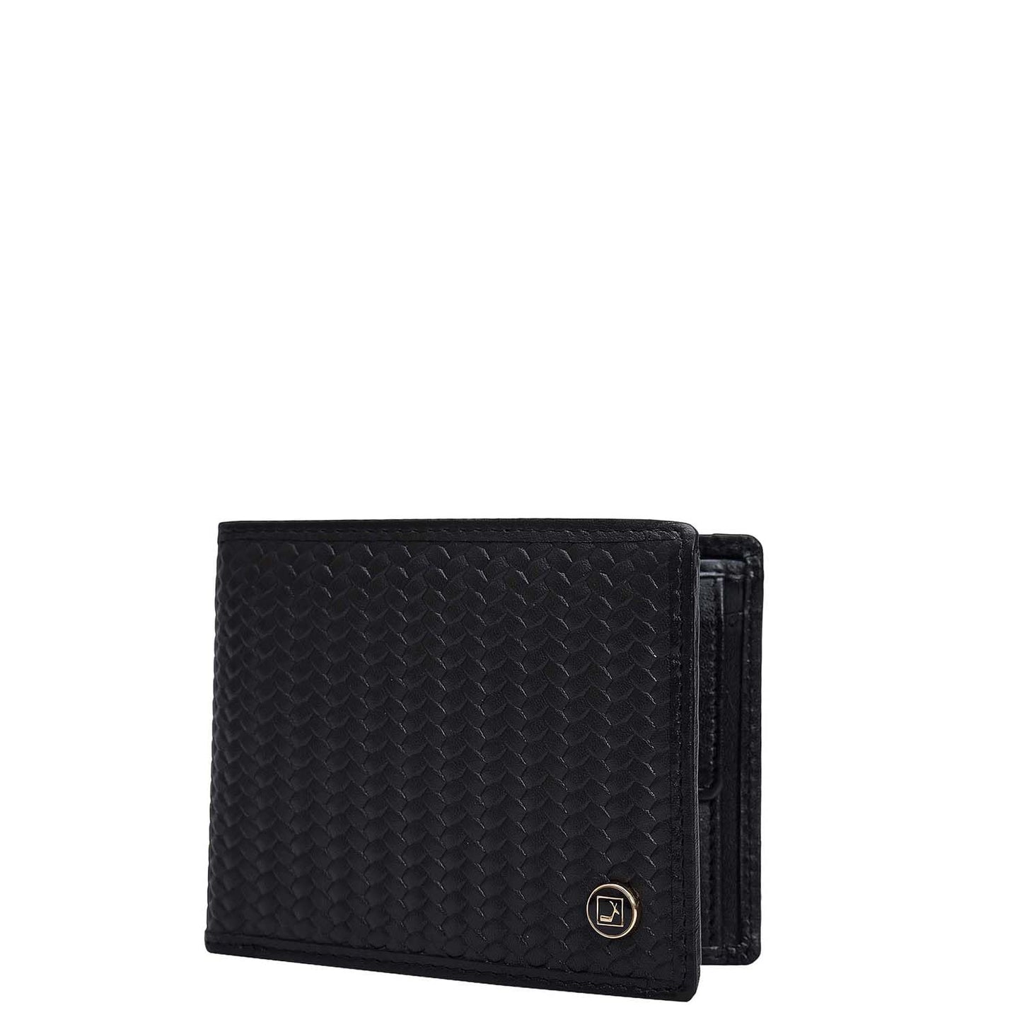 Da Milano RFID Protected Leather Wallet for Men with Card Slot - Black (MW-0081A-OL)