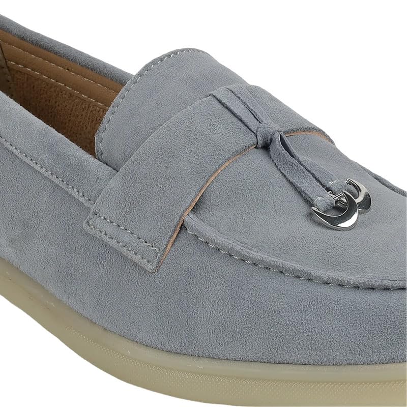 tresmode Angil Platinum Women's Casual Loafers in Size 7 UK / 40 EU